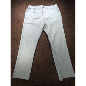Denali Mens Stretch Tech Performance Pants Gray Quick Dry 36x32 NWT